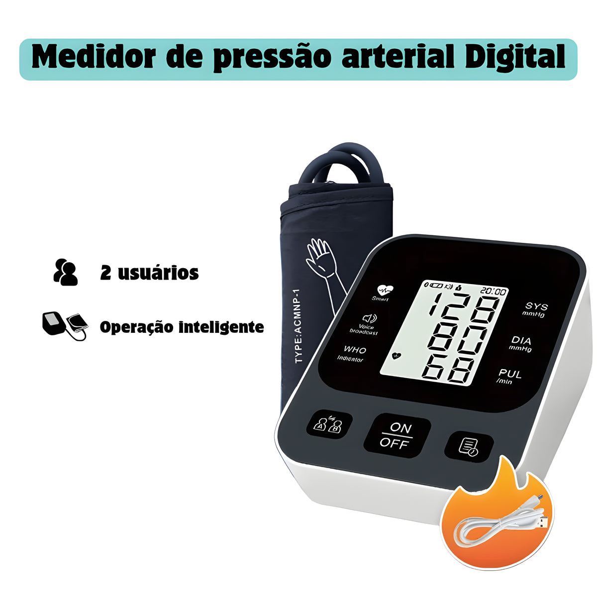 Medidor De Pressão Arterial Digital
